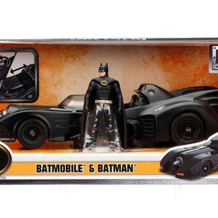 Batman Diecast Model 1/24 1989 Batmobile with figure Hollywood Rides